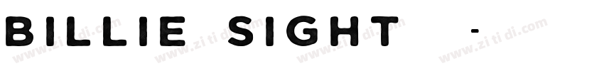 Billie Sight字体字体转换